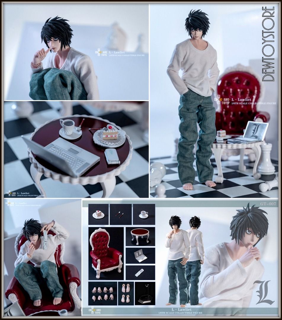 GameToys 1/6 GT-007 Death Note L Lawliet & GT-008 Death Note Yagami Light  Set of 2 - GunDamit Store
