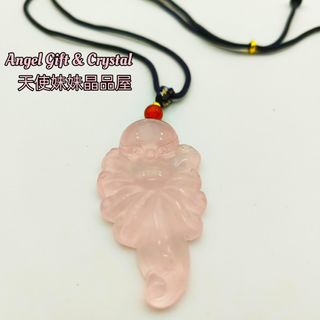 🦊❤️Crystal 9-tailed Fox Fairy Pendant with Rope Necklace 水晶九尾狐仙吊坠和绳链 Collection item 2