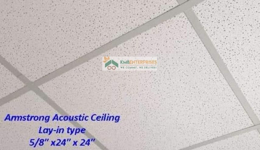 ACOUSTIC CEILING BOARD (Category: Construction & Building Materials) located in Marikina City. Submitted by christine_km8enterprises (Listing ID 1197725313, Image 3). Description: ACOUSTIC CEILING BOARD 👉🏻BIG DISCOUNTS for bulk orders👈🏻 Smart / Viber / Telegram: 09682902240 Christinekm8enterprises@gmail.com Fb: Christine/ km8 Enterprises Sizes: 2ft x 2ft & 2ft x 4ft Also available: Wall angle Main tee Cross tee Hanger wire and other metal fra