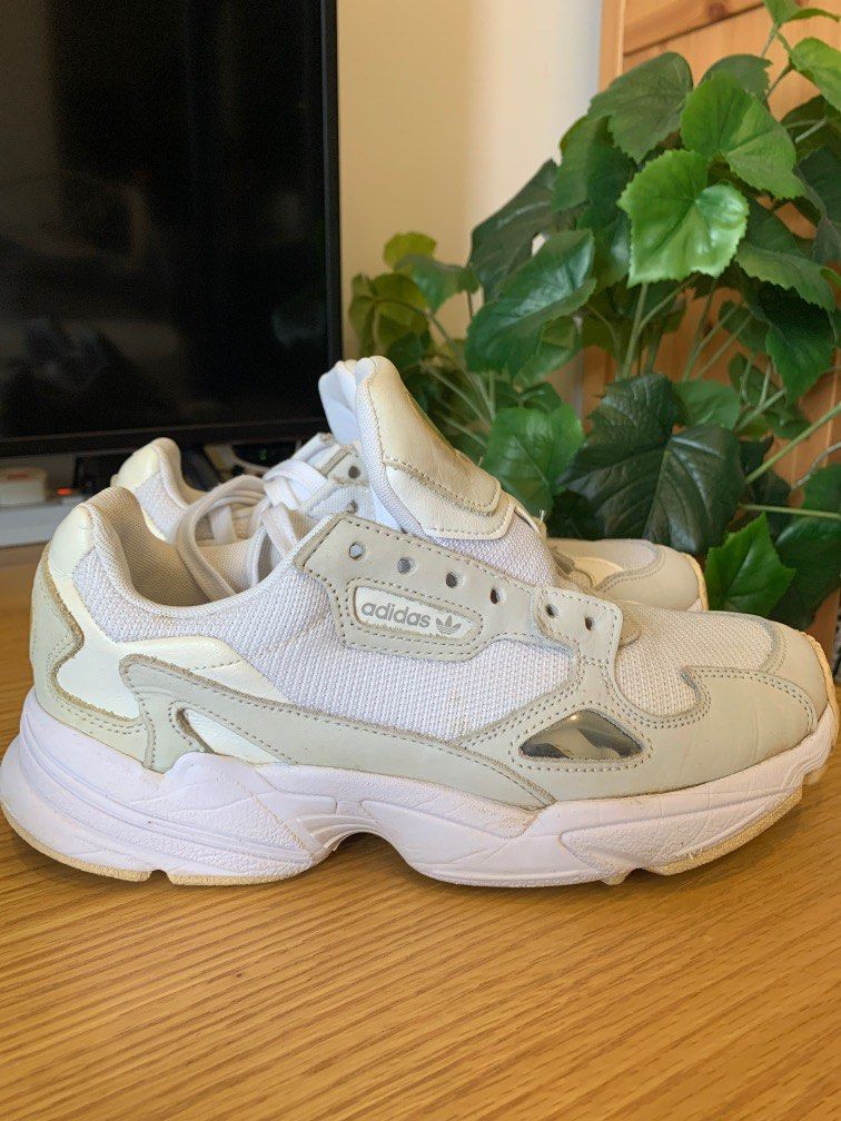 White addidas falcons on sale