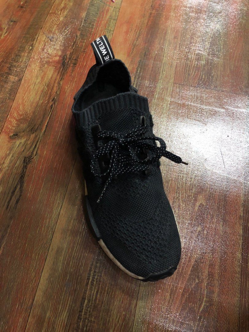 Adidas nmd_r1 primeknit on sale core black purple