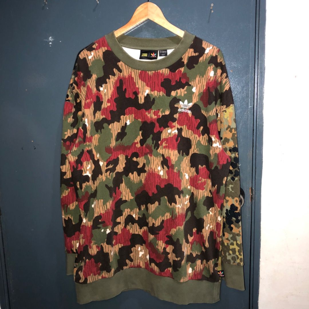 Adidas x Pharrell Williams Hu Hiking Sweatshirt Embroidered Printed