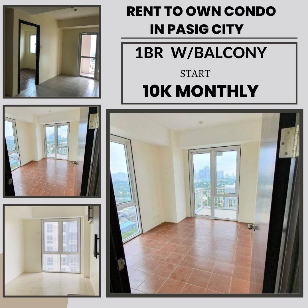 NO RESERVATION FEE PROMO! CONDO IN PASIG! 1BR W/BAL 10K MONTHLY NEAR BGC TAGUIG, SM MEGAMALL