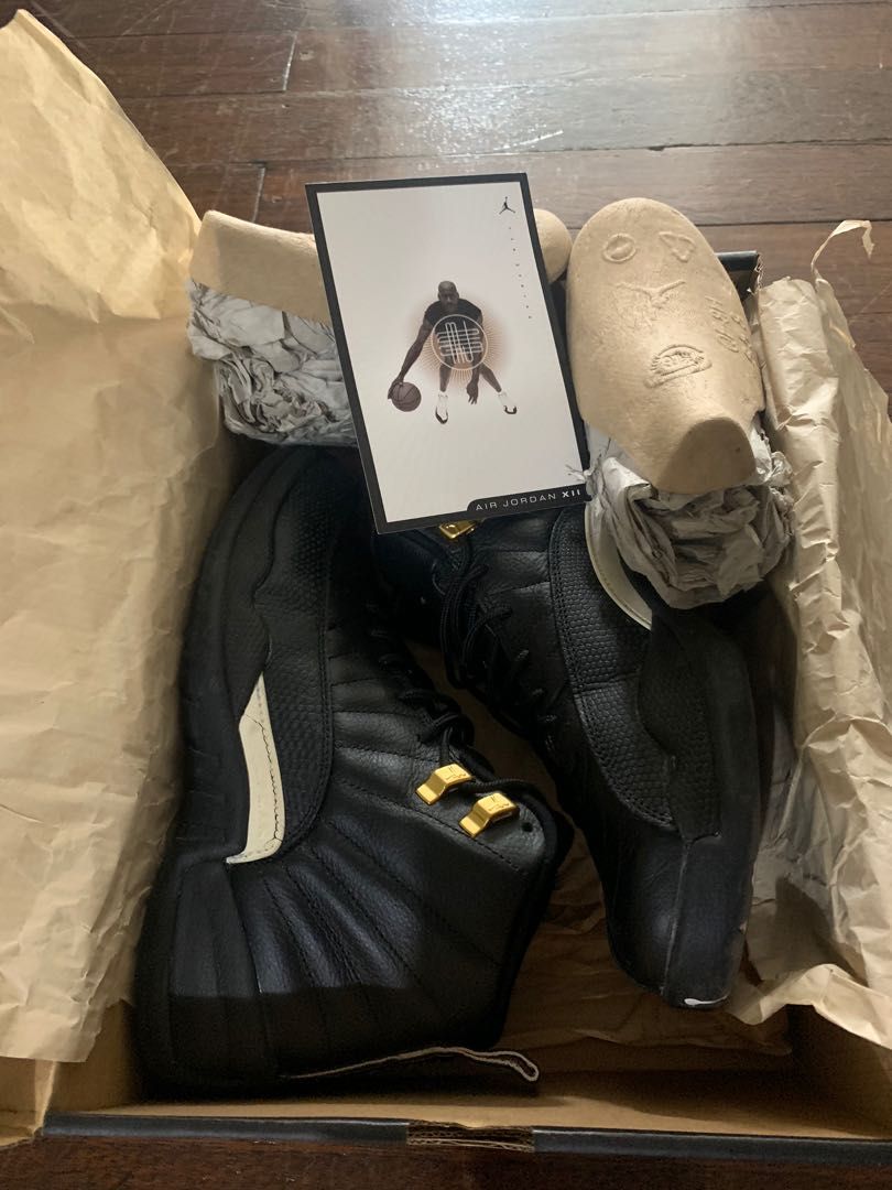 Air Jordan 12 Retro The Master (Category: Sneakers) located in Quezon City. Submitted by hellogoodbri (Listing ID 1197597263, Image 2). Description: Year 2016 release Rarely used Complete with box, shoe tree, papers and Jordan card Condition: 6/10 - seldomly used; only for casual walking - stored inside the box most of the time Issues (see photos): - midsole separation; both shoes need re-gluing. - The jordan tab on the left pair is cracked but s