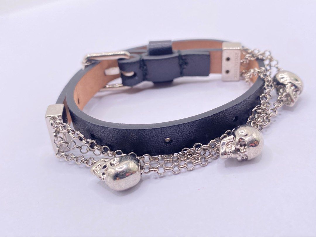 Alexander Mcqueen Double Skull Bracelet 2025 | www.urbag.ws