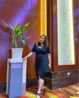 Apartment 8 Clothing Black Dress Puff Sleeve