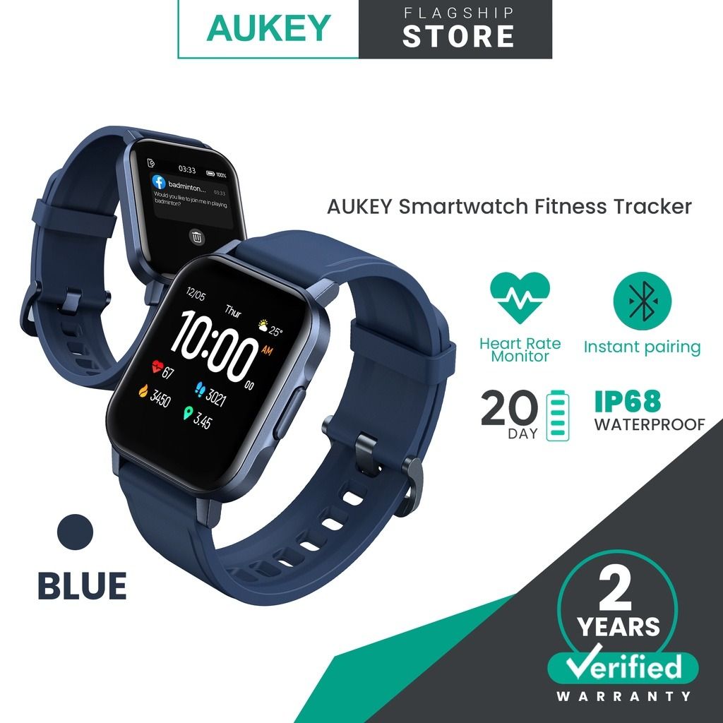AUKEY LS02 Smart watch Fitness Tracker with 12 Activity Modes IPX6