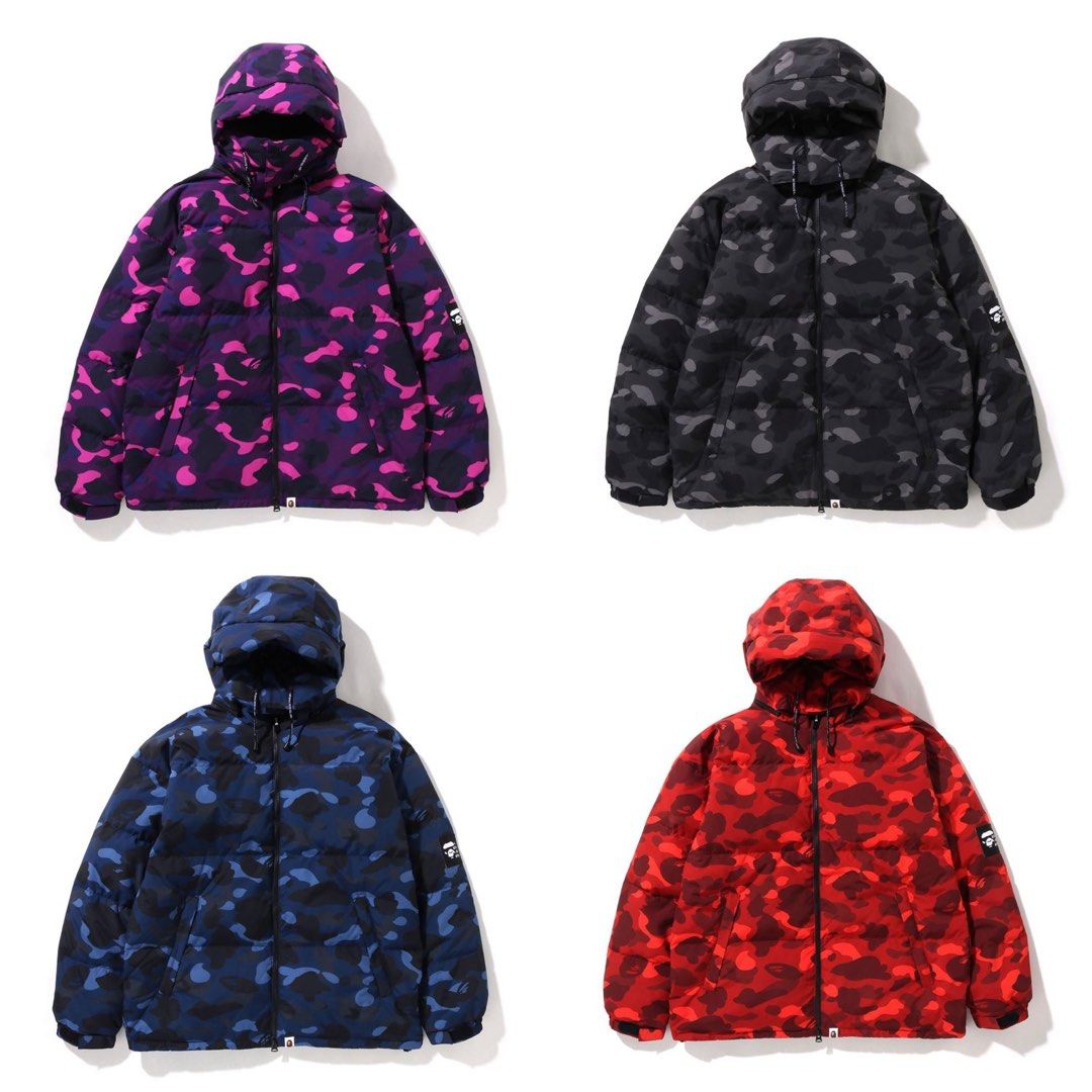 Bape color camo relaxed fit down jacket