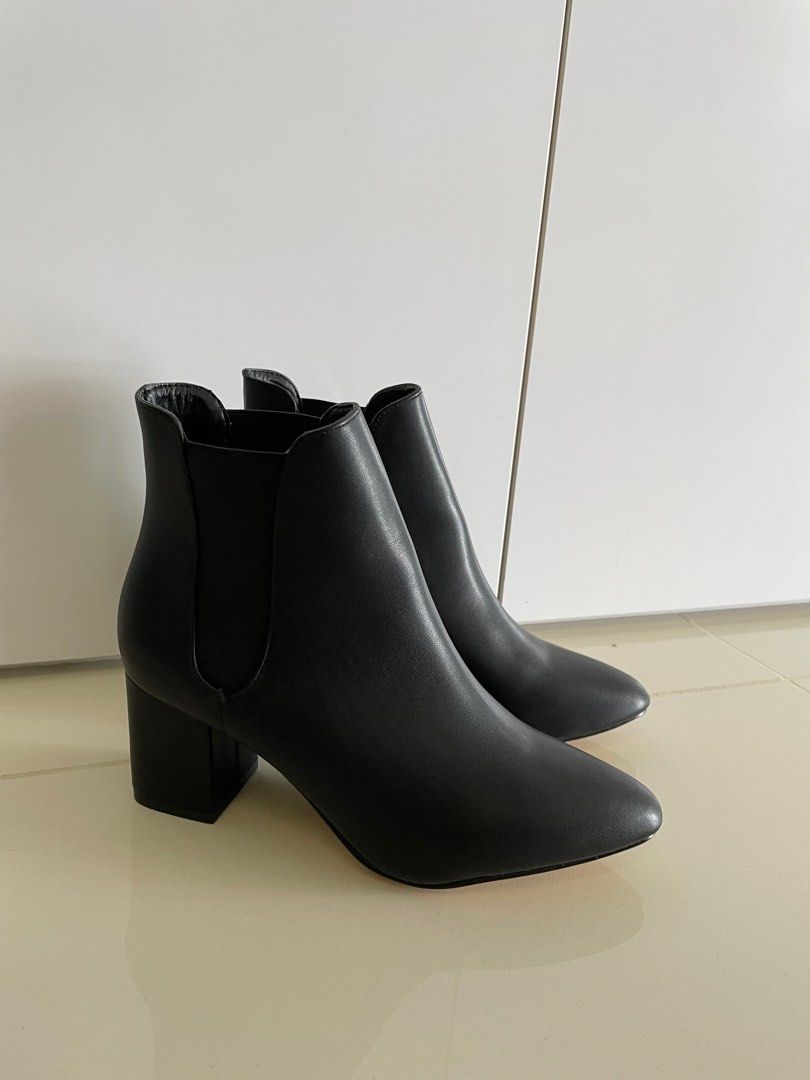BN ASOS Faith Mid Heel Chelsea Boot Women s Fashion Footwear