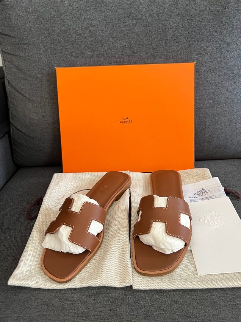 Hermes hotsell slippers bruin