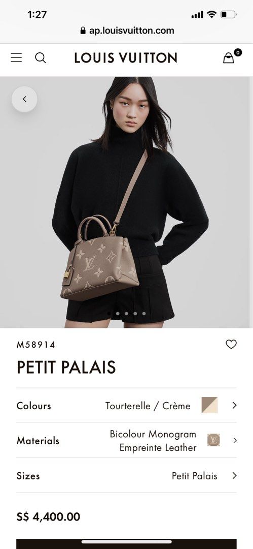 Bag > Louis Vuitton Petit Palais Monogram Empreinte Leather