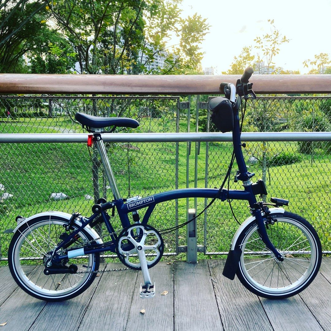 Brompton tempest hot sale blue titanium