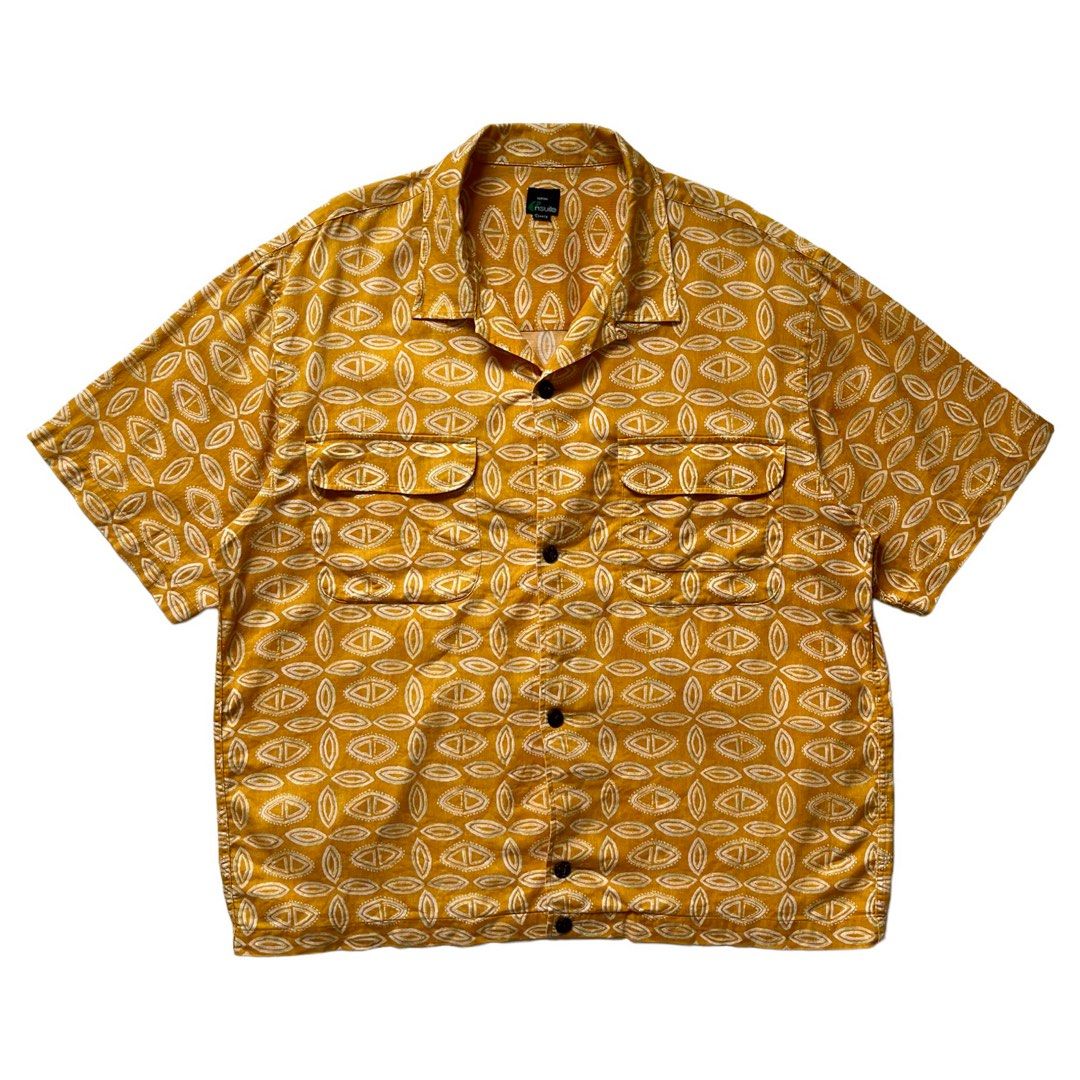 Camp collar renown ensuite workshirt not uniqlo zara h&m hnm, Fesyen