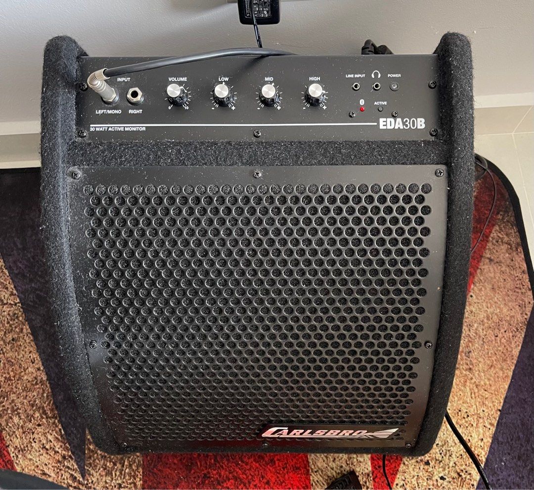 Carlsbro CSD400 Mesh Electronic Drum Kit with stool, carpet, notestand