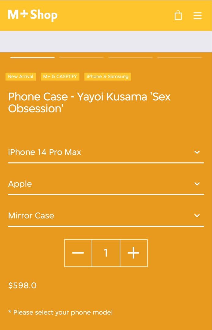 Casetify M+ Yayoi Kusama IPhone 14 Promax, 手提電話, 電話＆平板電腦配件, 手機套及手機殻