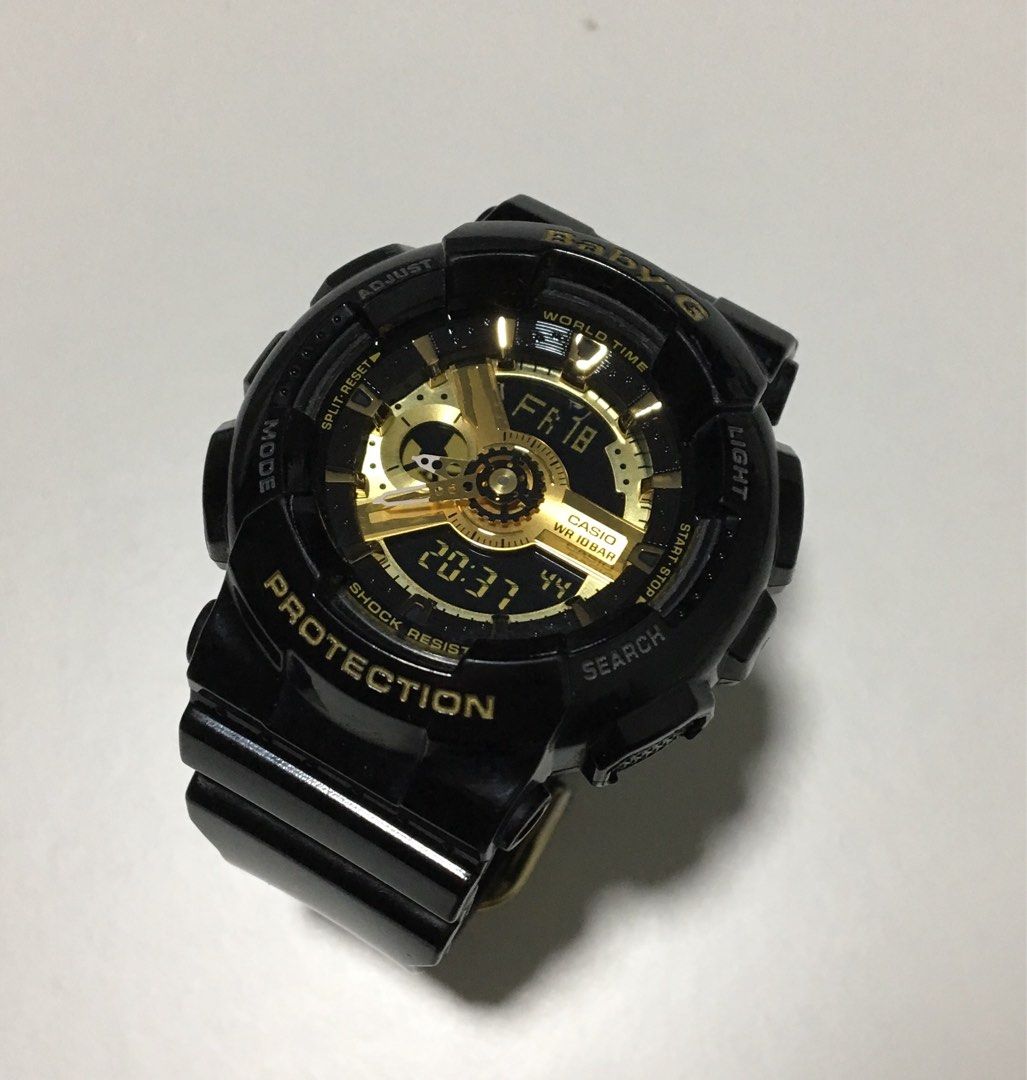 Casio baby g discount black and gold