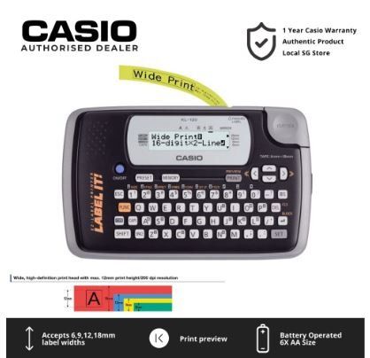 Casio kl 120 label printer new arrivals