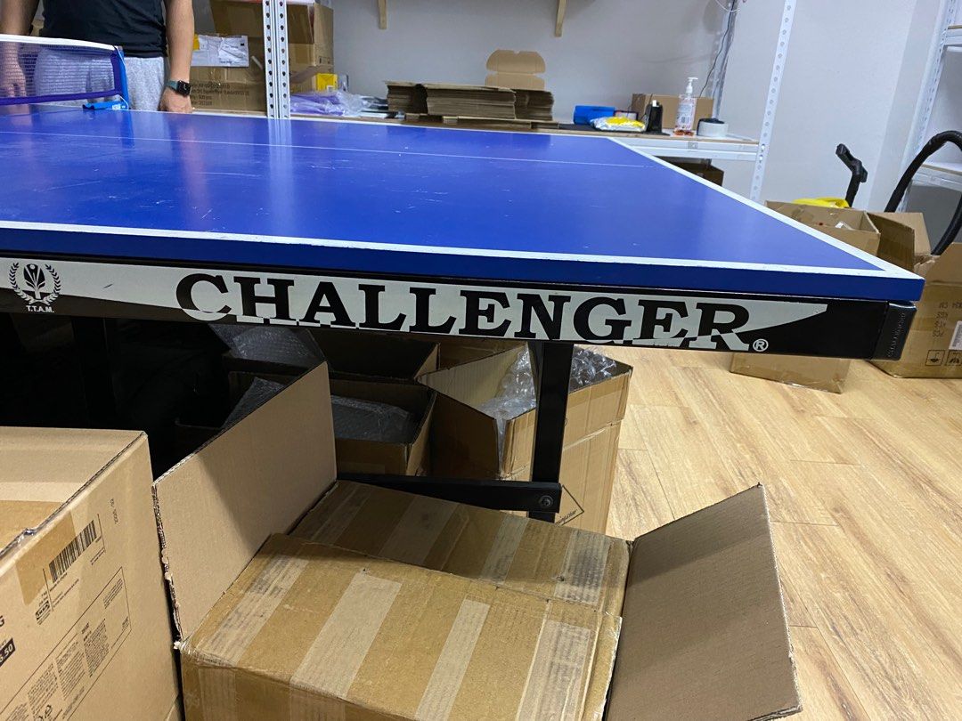 Challenger Table Tennis (Ping Pong) Table, Sports Equipment, Sports & Games, Racket & Ball