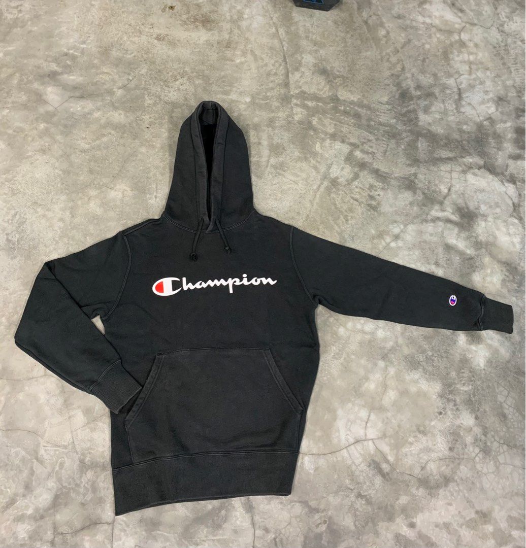 Champion Hoodie Black S size Men s Fashion Coats Jackets and