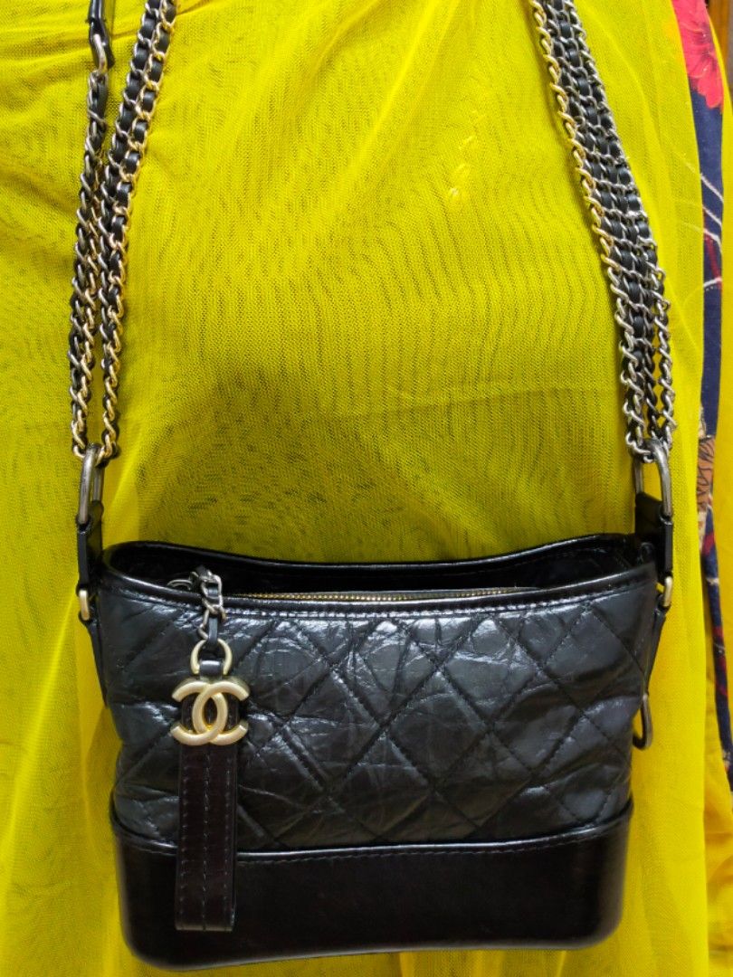 Chanel Gabrielle Tweed sling bag with code, Luxury, Bags & Wallets on  Carousell