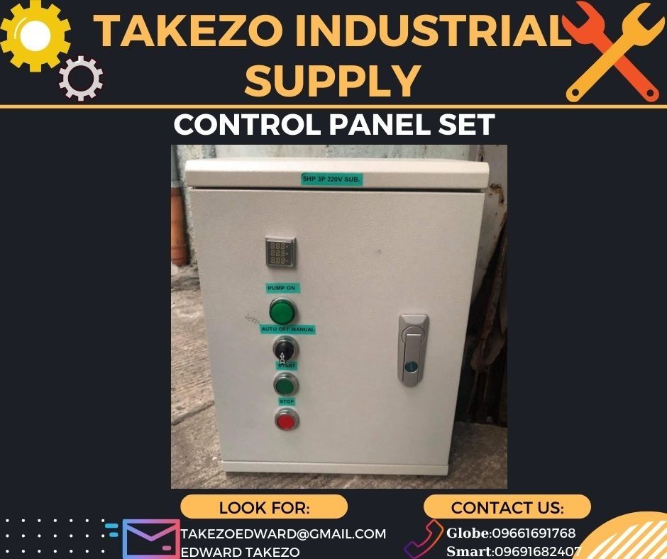 Control Panel Set for Submersible Pump (Category: Industrial Equipment) located in Manila. Submitted by hayaiedward (Listing ID 1197639139, Image 1). Description: 𝙏𝙖𝙠𝙚𝙯𝙤 𝙄𝙣𝙙𝙪𝙨𝙩𝙧𝙞𝙖𝙡 𝙎𝙪𝙥𝙥𝙡𝙮 𝐊𝐢𝐧𝐝𝐥𝐲 𝐂𝐚𝐥𝐥/𝐌𝐞𝐬𝐬𝐚𝐠𝐞 𝐮𝐬 𝐟𝐨𝐫 𝐲𝐨𝐮𝐫 𝐪𝐮𝐞𝐬𝐭𝐢𝐨𝐧𝐬 𝐚𝐧𝐝 𝐨𝐭𝐡𝐞𝐫 𝐢𝐧𝐪𝐮𝐢𝐫𝐢𝐞𝐬. Item Name: Control Panel Set for Submersible Pump Brand: Fuji 𝐌𝐚𝐧𝐢𝐥𝐚 𝐒𝐭𝐨𝐫𝐞: #1268 Narciza Street, Mayhaligue, Tond