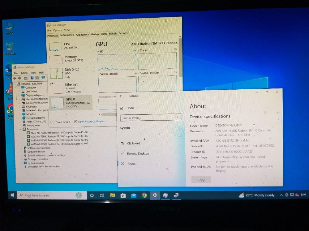 Cpu A8 7650k Computers Tech Desktops On Carousell