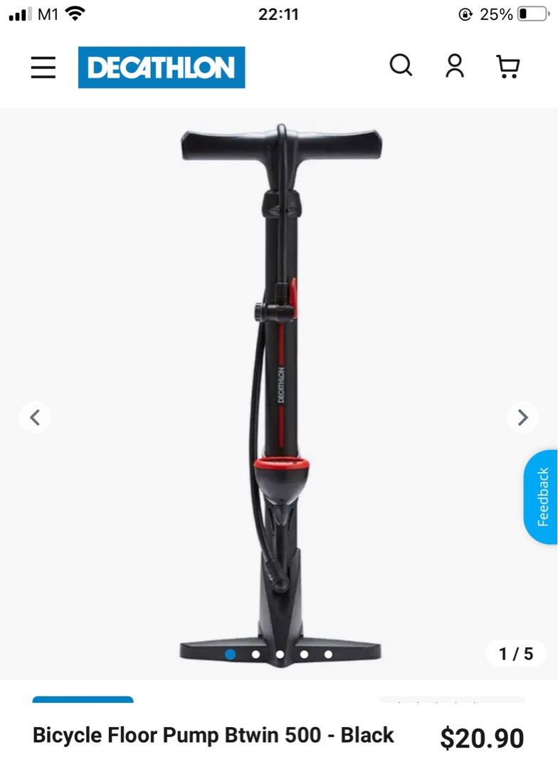 Track pump decathlon deals
