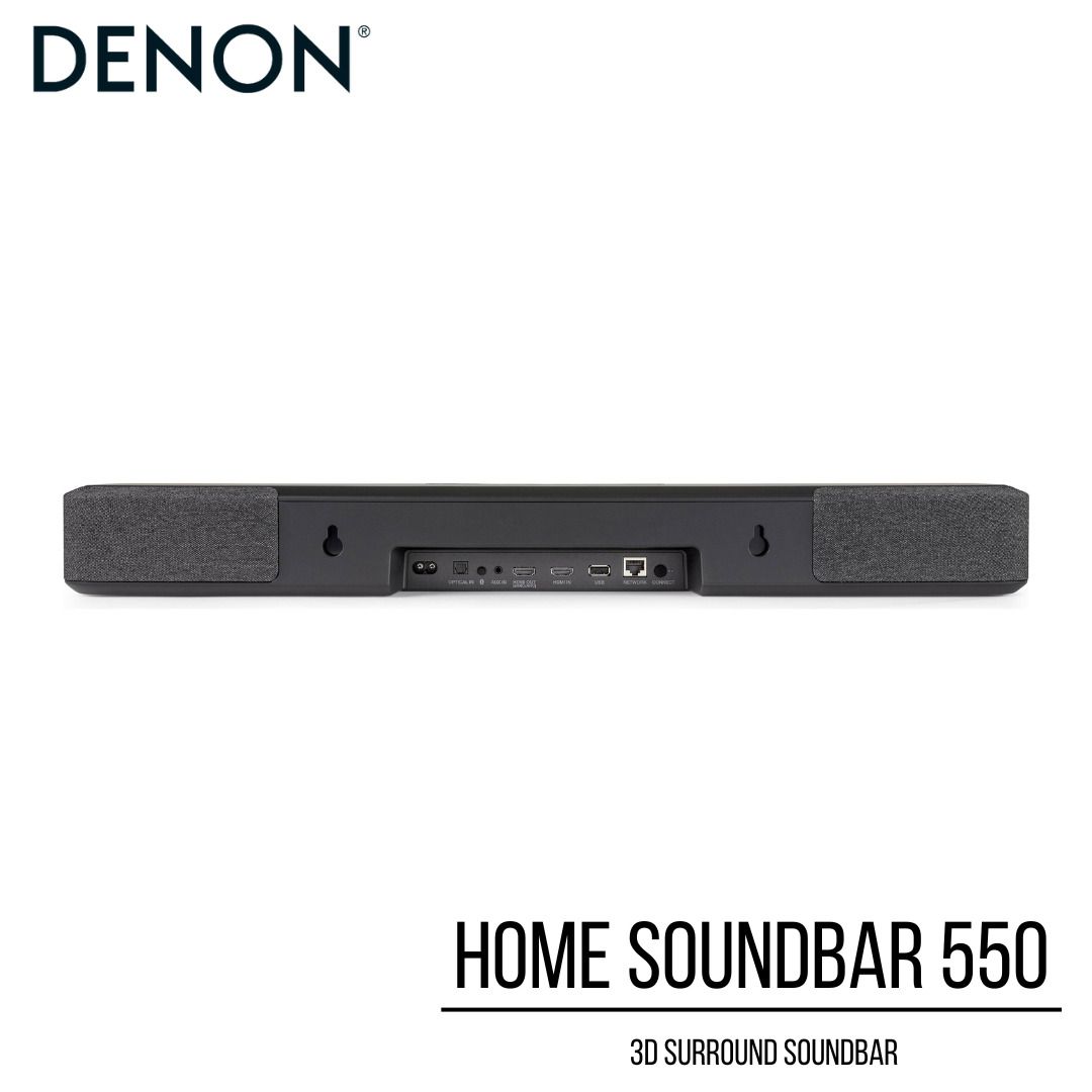 Denon Home Sound Bar 550 with Dolby Atmos and HEOS Builtin, Audio