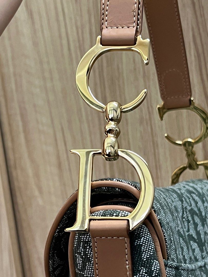 Christian dior sales saddle bag green