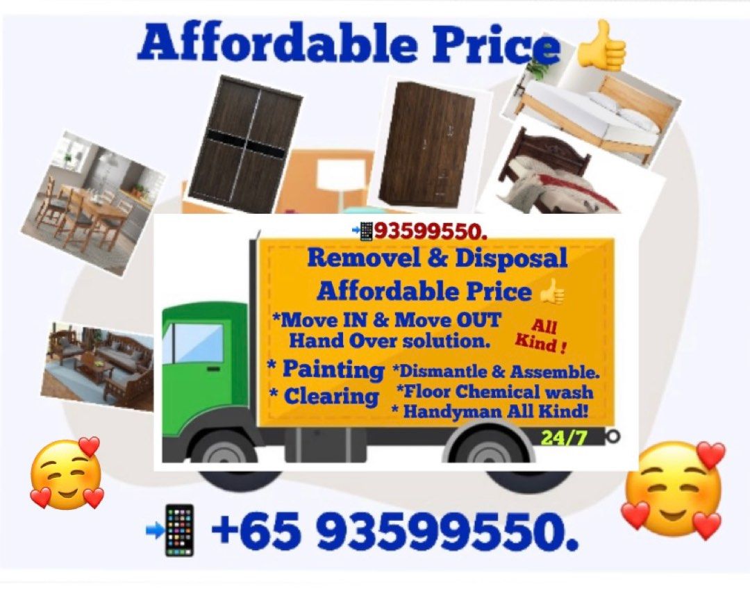 Disposal Service and Removal and Disposal and Furniture Dismantle and