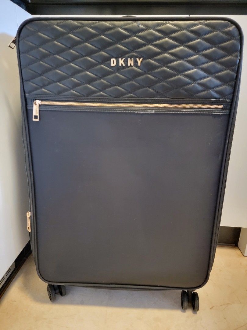 Dkny quilted luggage discount