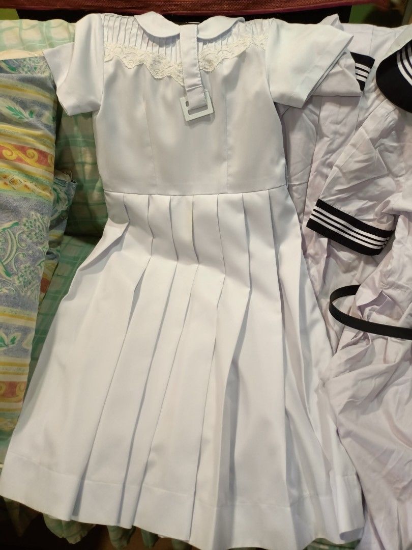 Dominican School (Grade School) Uniform (Category: Sets or Coordinates) located in Manila. Submitted by inaydearest (Listing ID 1197533093, Image 1). Description: 3 pieces Daily Uniform, Size 22 with 2 belts 1 complete Gala Uniform - used only once . Negotiable Price..