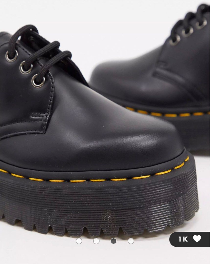 quad black dr martens