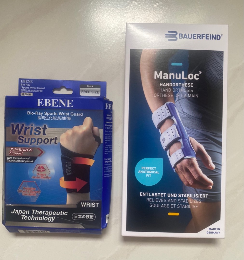 EBENE and MANULOC wrist support/guard, Health & Nutrition, Braces