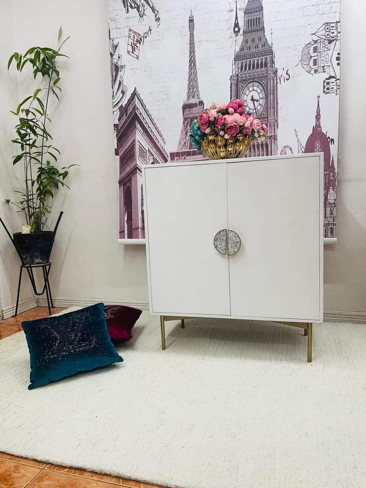 Elegant Greta Wine Bar Cabinet from Brosa Australia Solid Mango