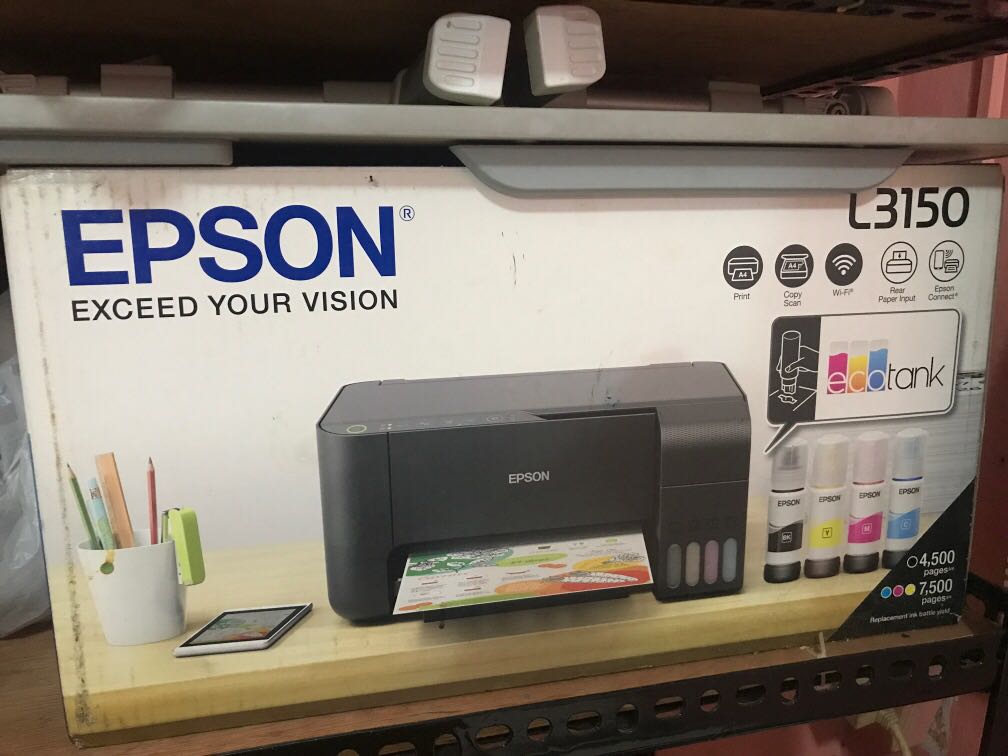 EPSON L3150 WIFI PRINTER WITH SCANNER CONTINOUS INK REFILLABLE