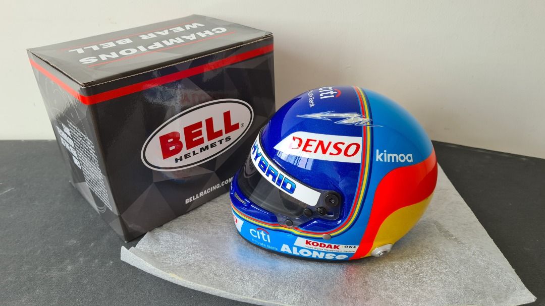 in stock) Fernando Alonso 1/2 scale Toyota helmet 2018 world