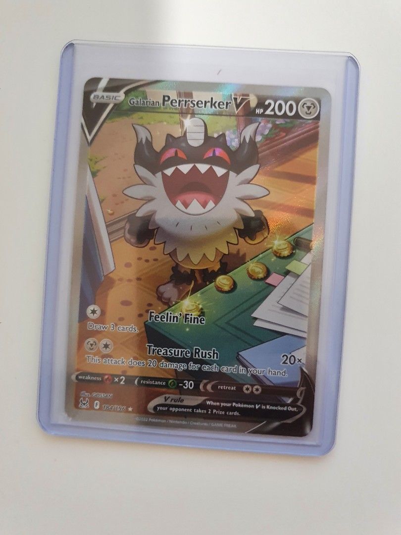 Galarian Perrserker V Alt Art, Hobbies & Toys, Toys & Games on Carousell