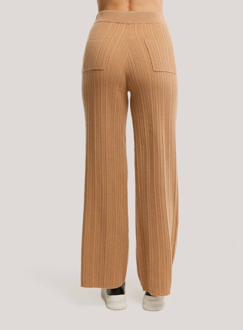 Wide-Leg 100% Cashmere Trousers For Women - Gentle Herd