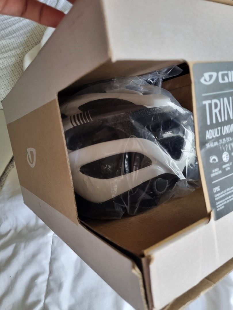Giro Helmet (Category: Bicycles) located in Makati City. Submitted by citydweller2020 (Listing ID 1197548590, Image 2). Description: Giro Trinity Helmet Legit / original / bought in the US Size: Universal fit / Adult size / Unisex RFS: Extra Location: Makati Lalamove or for shipping.