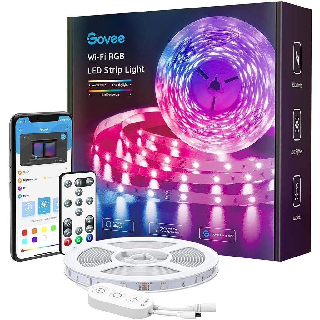 Govee Wifi/ Bluetooth LED RGB Strip Light, Furniture & Home Living
