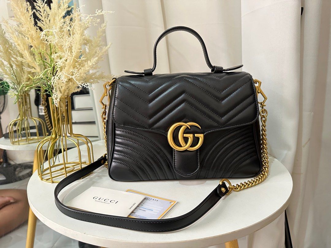 Gucci marmont shop top handle size