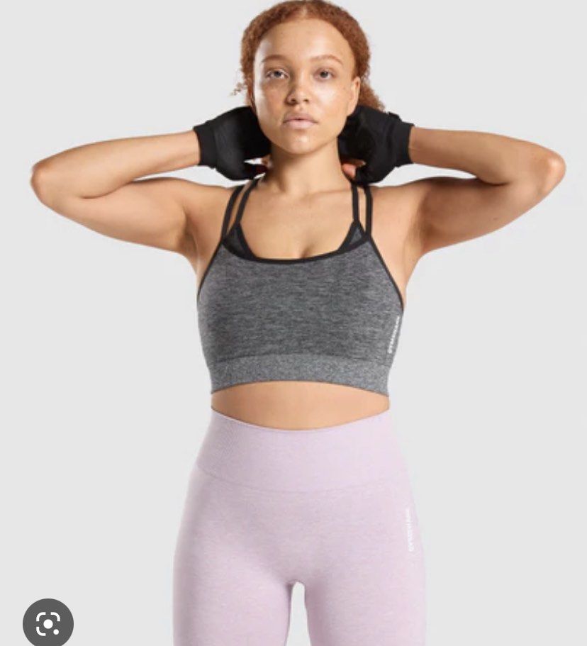 Gymshark Adapt Marl Sports Bra, Women's Fashion, Activewear on