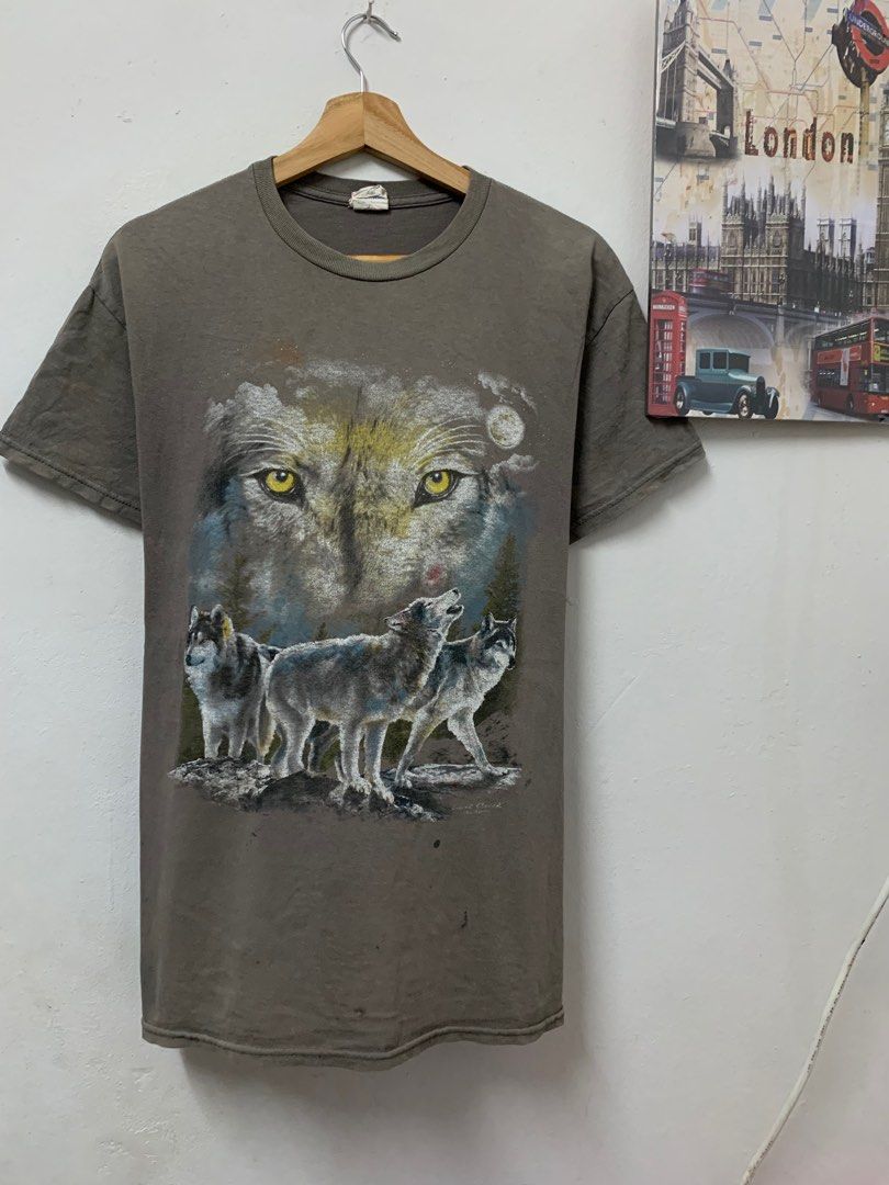 Habitat wolves, Men's Fashion, Tops & Sets, Tshirts & Polo Shirts on