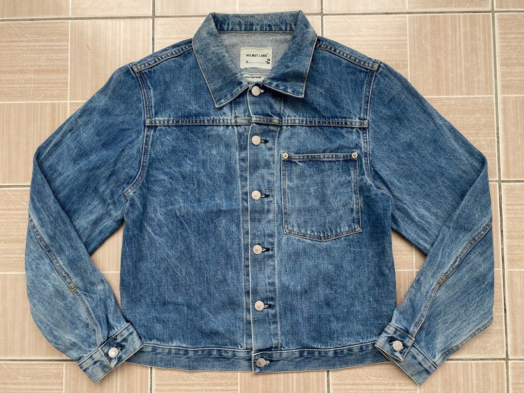 Helmut Lang Distressed Denim Jacket Men s Fashion Coats Jackets