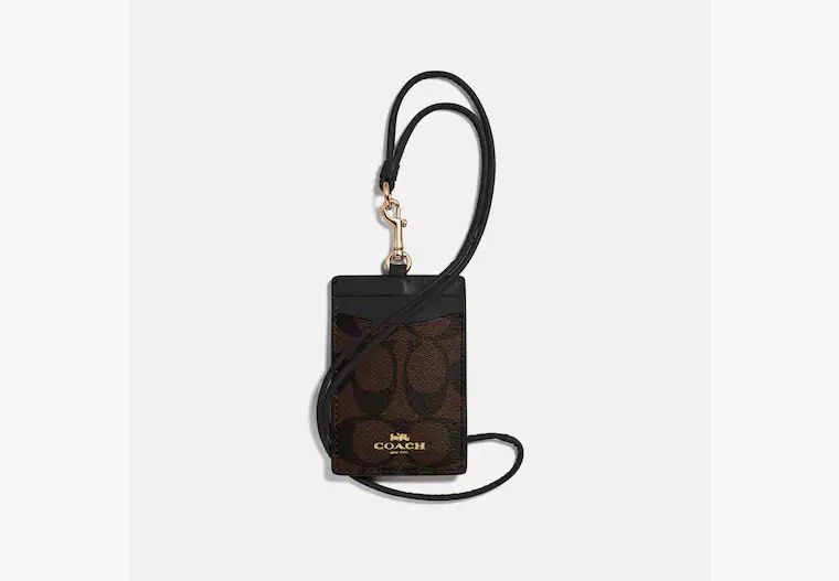 Coach keychain lanyard discount