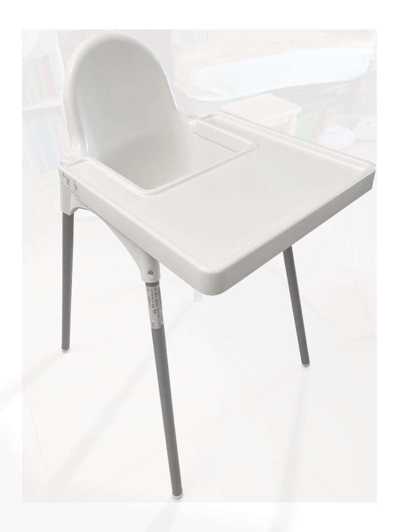 IKEA baby high chair with tray, 兒童＆孕婦用品, 兒童傢具, 兒童傢具 桌子及椅子 Carousell