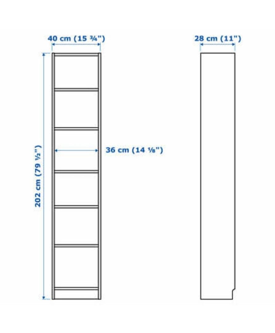 IKEA BILLY bookcase 40x28x202 cm, Furniture & Home Living, Furniture