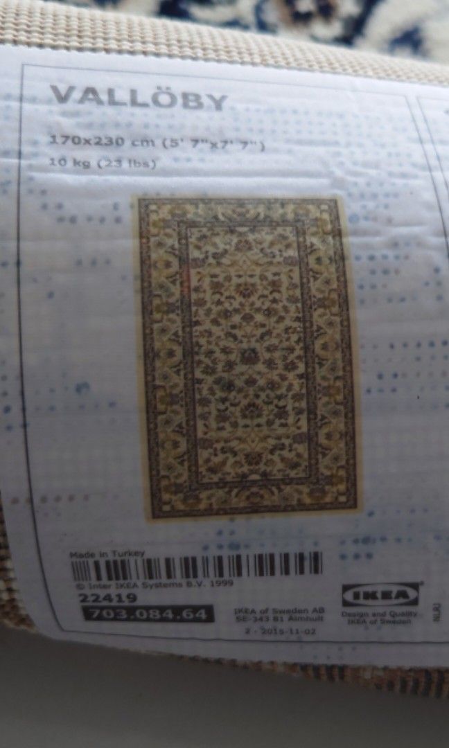 Ikea white carpet large size, Furniture & Home Living, Home Decor