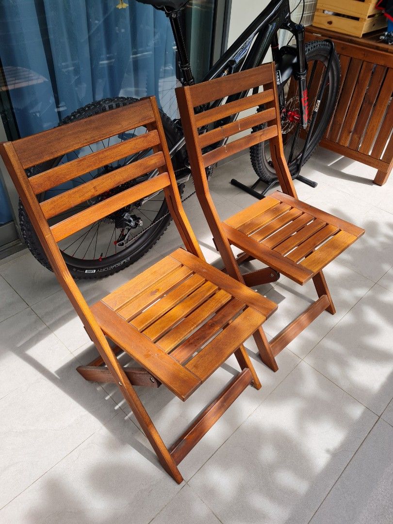 Ikea Wooden Outdoor Extendable Table, Furniture & Home Living, Outdoor